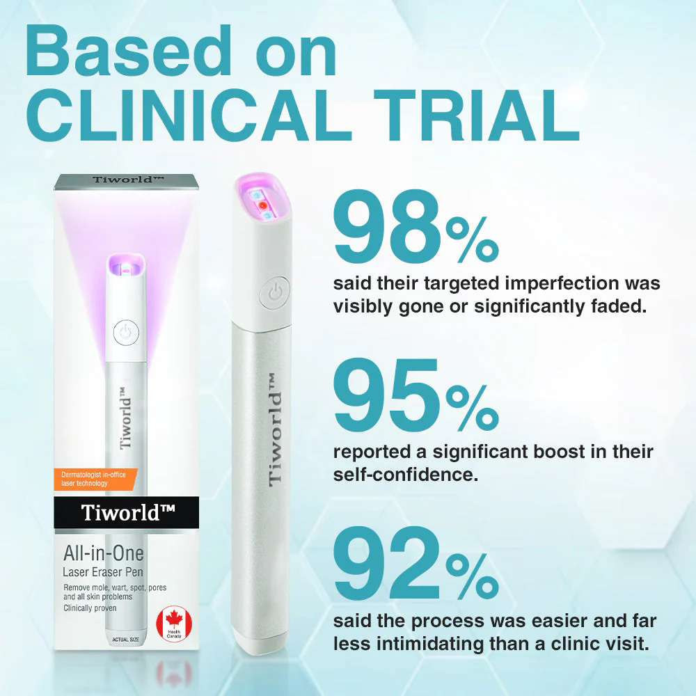 Tiworld™ All-in-One Laser Eraser Pen(Powered by CO₂ laser technology – effectively removes moles, warts, skin tags, pigmentation spots, and other skin imperfections)