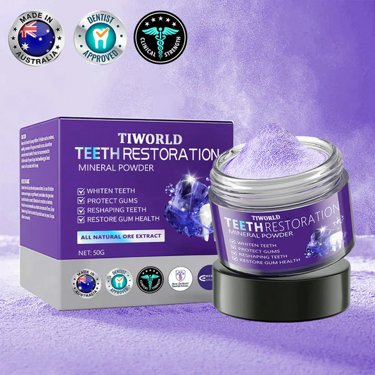 🎁Flash Sale - Don’t Miss Out - Tiworld™ TeethRestoration Mineral Powder🦷(TGA recommended)👩‍⚕️(Treats periodontitis and mouth ulcers, prevents tooth loss, and repairs gum recession)