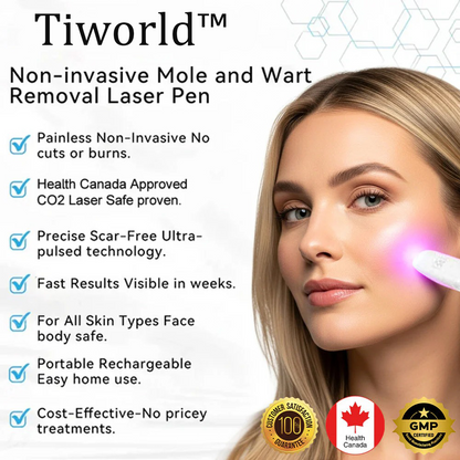 Tiworld™ All-in-One Laser Eraser Pen(Powered by CO₂ laser technology – effectively removes moles, warts, skin tags, pigmentation spots, and other skin imperfections)