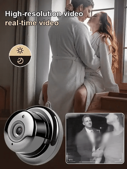 【Hidden camera HD night vision】No WIFI or electricity required💯Tiny and installs in 1 second ⚠️Remote real-time viewing