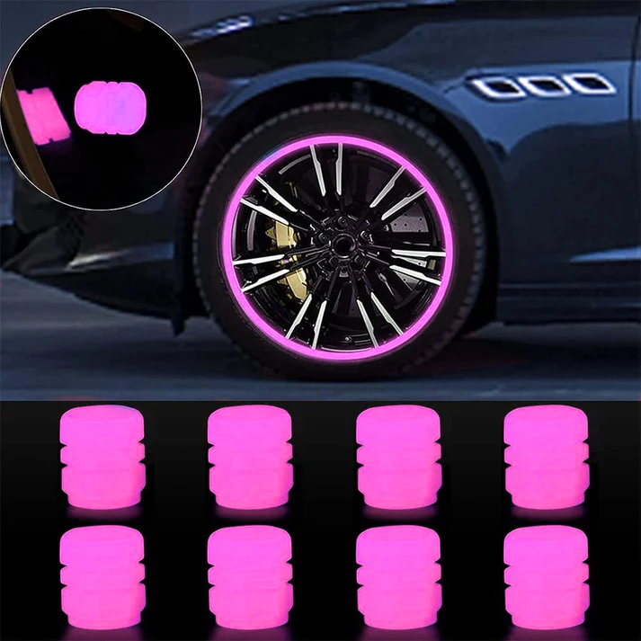 🔥💡Cool Glowing Tire Valve Caps – Instantly Upgrade Your Wheels