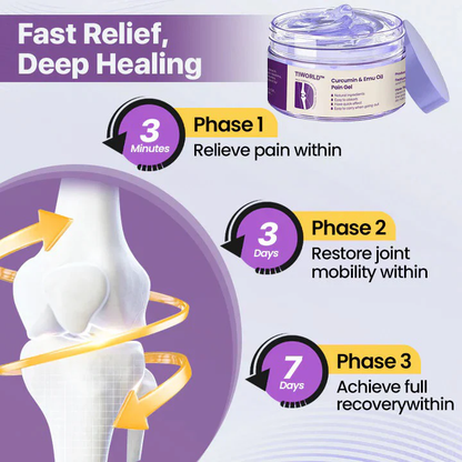 Tiworld™ Curcumin & Emu Oil Pain Gel – 🏥Backed by US Osteopathic Experts