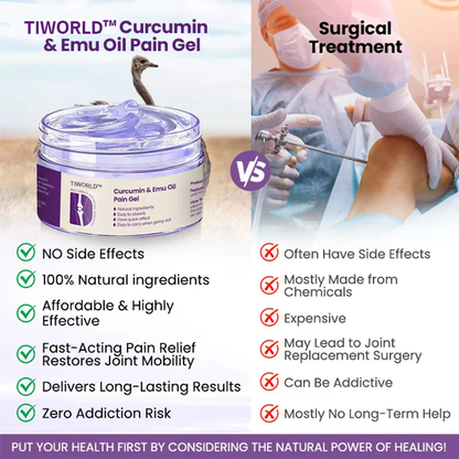Tiworld™ Curcumin & Emu Oil Pain Gel – 🏥Backed by US Osteopathic Experts