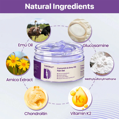 Tiworld™ Curcumin & Emu Oil Pain Gel – 🏥Backed by US Osteopathic Experts